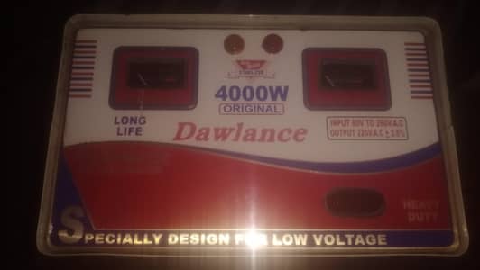 Dawlance 4000W Stabilizer Original Heavy Duty - Working - 4000 Watt