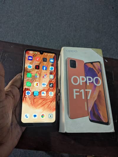 OPPO f17 official pta with box 8/128 gb