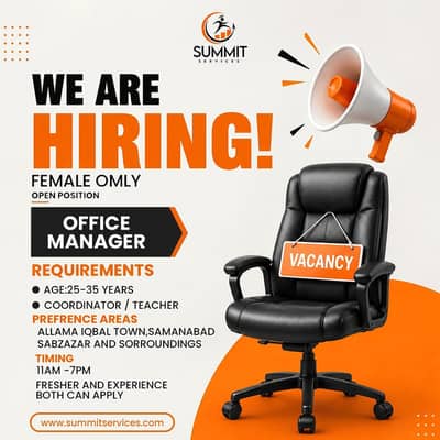 office managment required only female