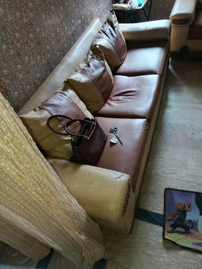 leather made 3 2 1 beautiful sofa set
