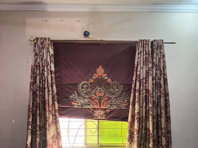 2 curtains for bed room