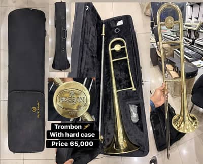 TromBon with hard case Yamaha Clarinet with hard / Keyboard /piano Amp