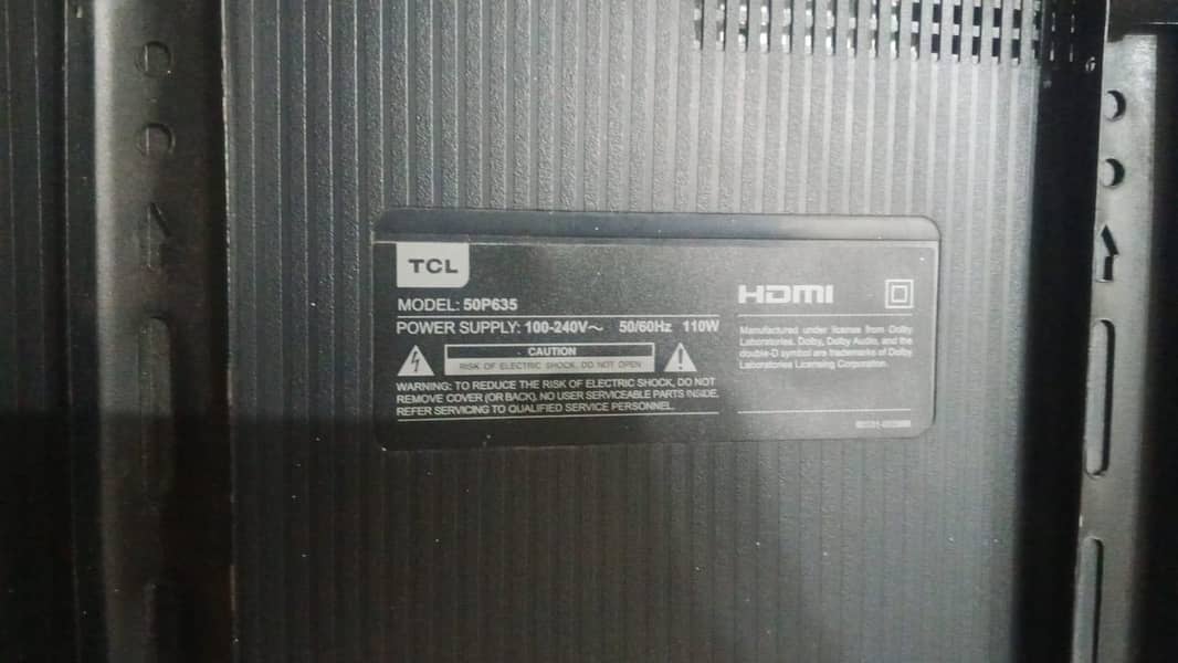TCL 50 inch Model 50P635 1