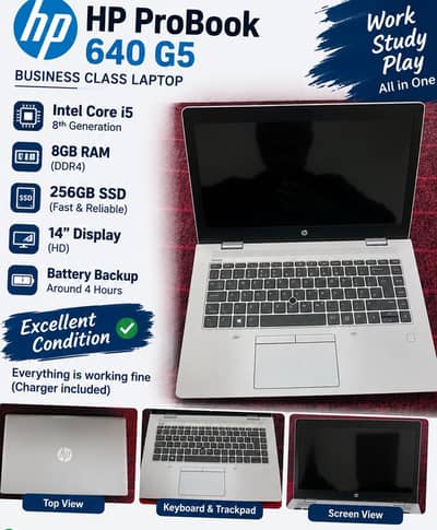 Hp laptop For sale. 3 hour battery time.