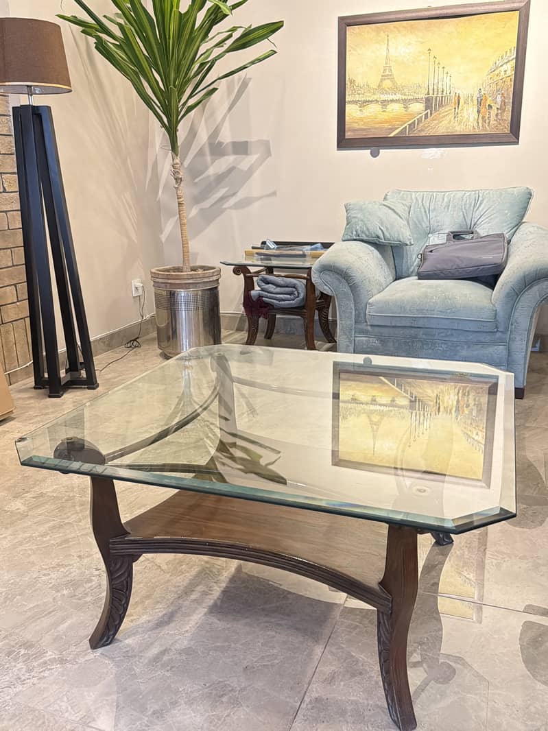 Coffee table Center table plus 2 sidetables 0
