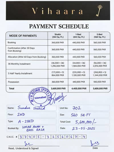 2 BED FLAT FOR SALE ON INSTALLMENTS – EXCELLENT OPPORTUNITY!