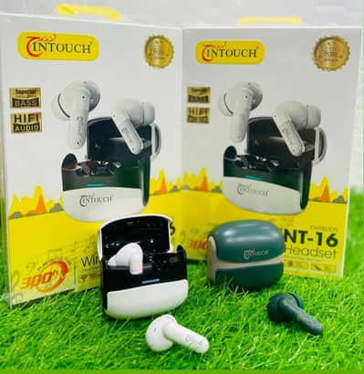 Intouch NT-16 Wireless Headset | Brand New HiFi Audio Airpods, Airbuds