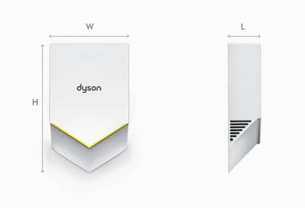Dyson Airblade V hand dryer (White) HU02