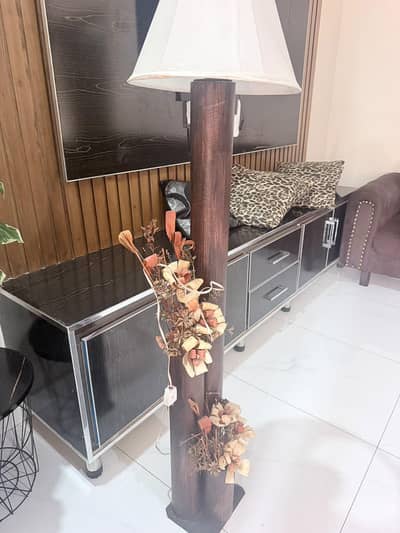 wooden floor lamp for sale, just brand new