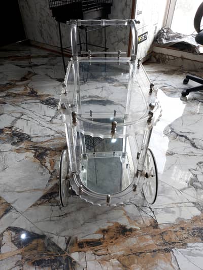 Premium Acrylic Serving Trolley  Beautiful & Elegant Design