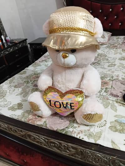 Beautiful White Teddy Bear - Very good condition