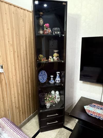 Glass display cabinet
