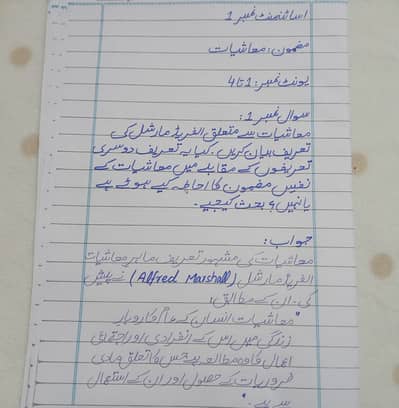AIOU Spring Assignment