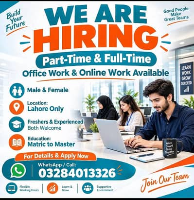 WE ARE HIRING MALE AND FEMALE STAFF FOR ONMINE WORK