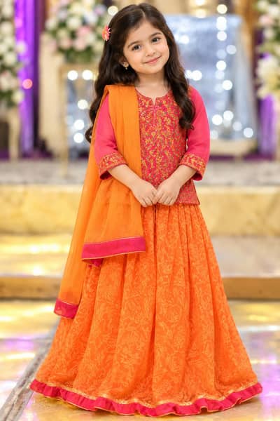 3 piece lehenga for kids for 3 years
