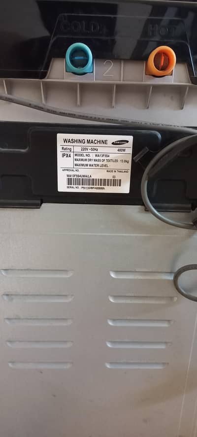 Samsung automatic 13kg top load, wash rinse and dry