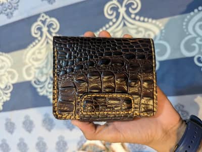 Original leather crocks style wallet