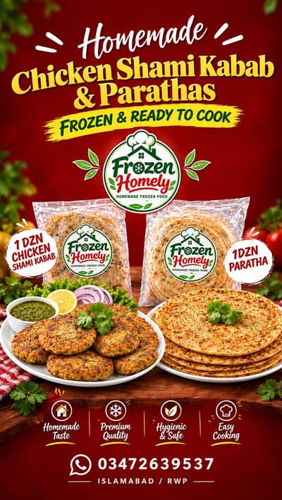 Homemade Frozen parathas and Shami Kababs