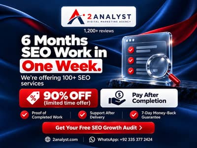 SEO Services – 90% OFF | Pay After Completion | 2Analyst