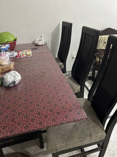 Dining table with chairs