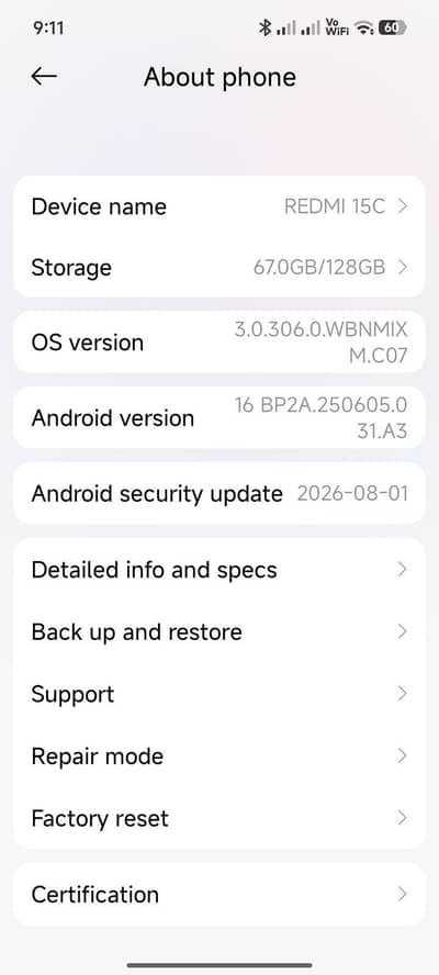 Xiaomi Redmi 15Cl