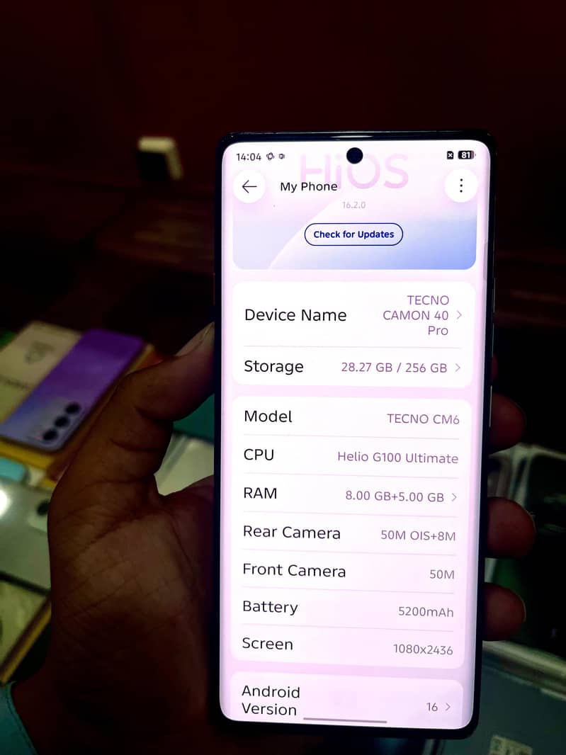 Tecno CAMON 40 Pro 4
