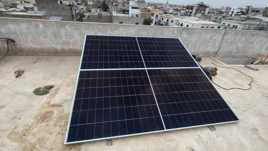 6 Months use two solar plates with MPPT and car inverter