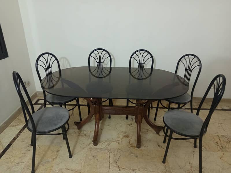 Dining table with 6 chairs 1
