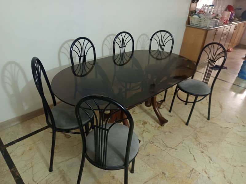Dining table with 6 chairs 2