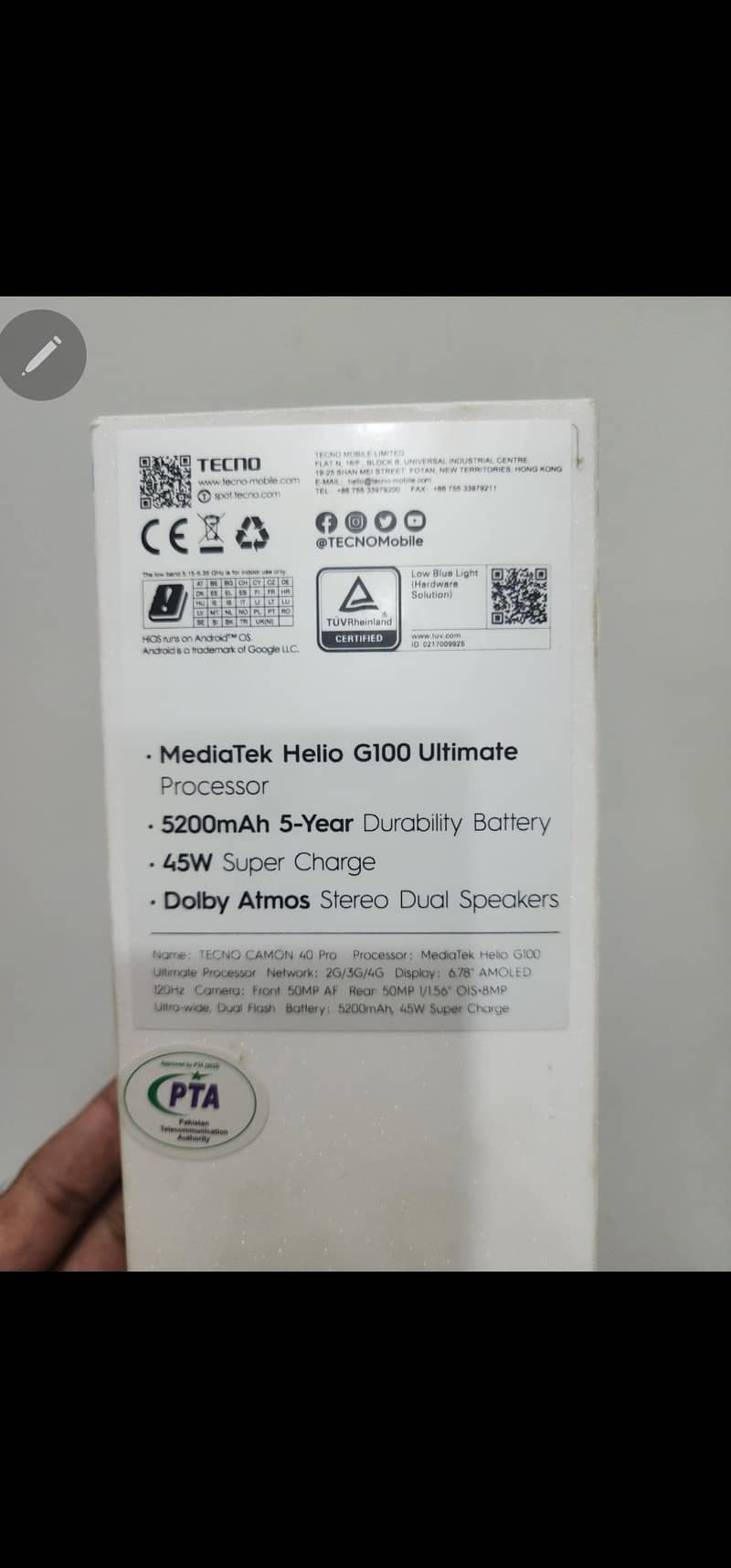 Tecno CAMON 40 Pro 6