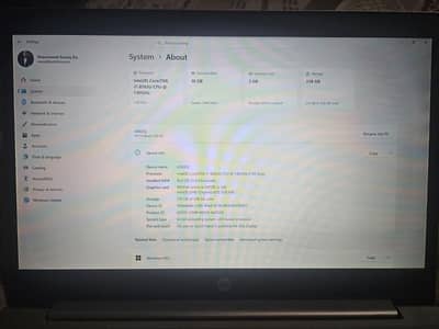 hp ProBook core i7 8th generation 16gb ram 256 gb NVME 2gb