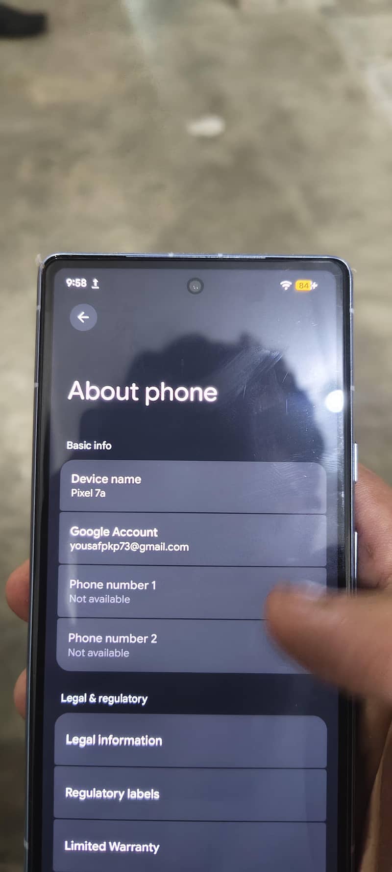 Google Pixel 7a 5