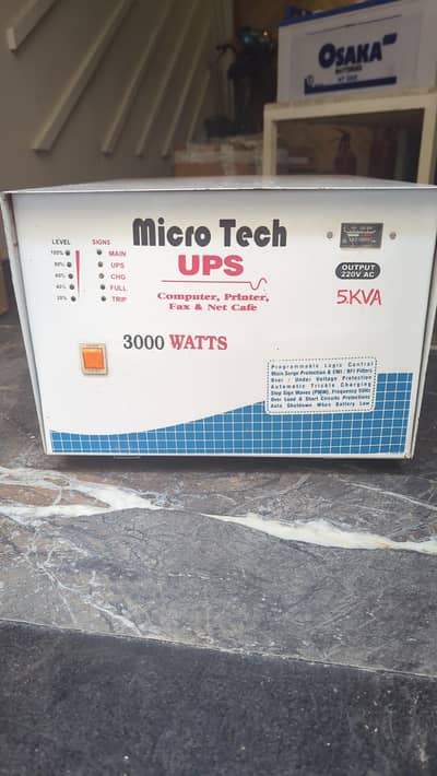 5 kva UPS with 4 Osaka batterys