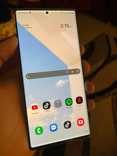 Samsung Mobile Note 20Ultra mint condition