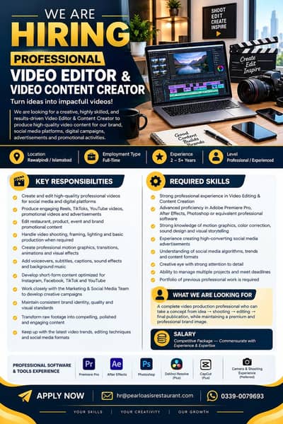 Video Editor & Digital Marketer