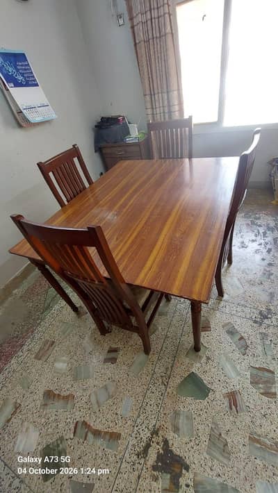 Wooden Table with Chairs