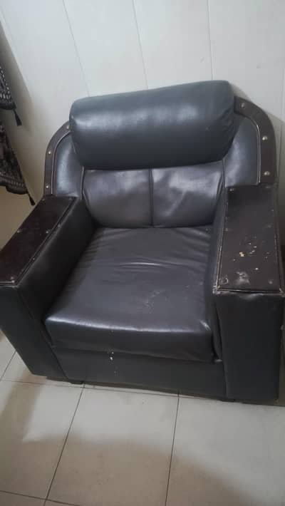 sofa set with Leather Poshish