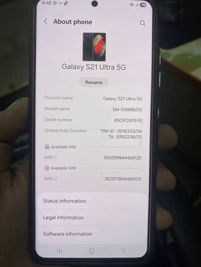 Samsung Mobile S21 Ultra 5G