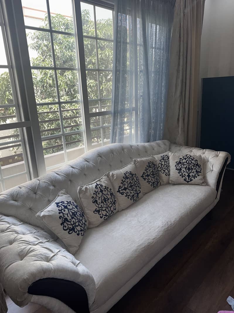 9 seater sofa set solid wood 1