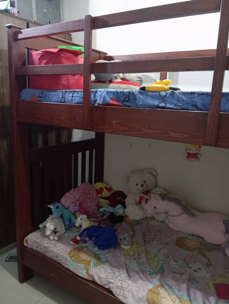 Bunk Bed Pure Solid Wooden 4