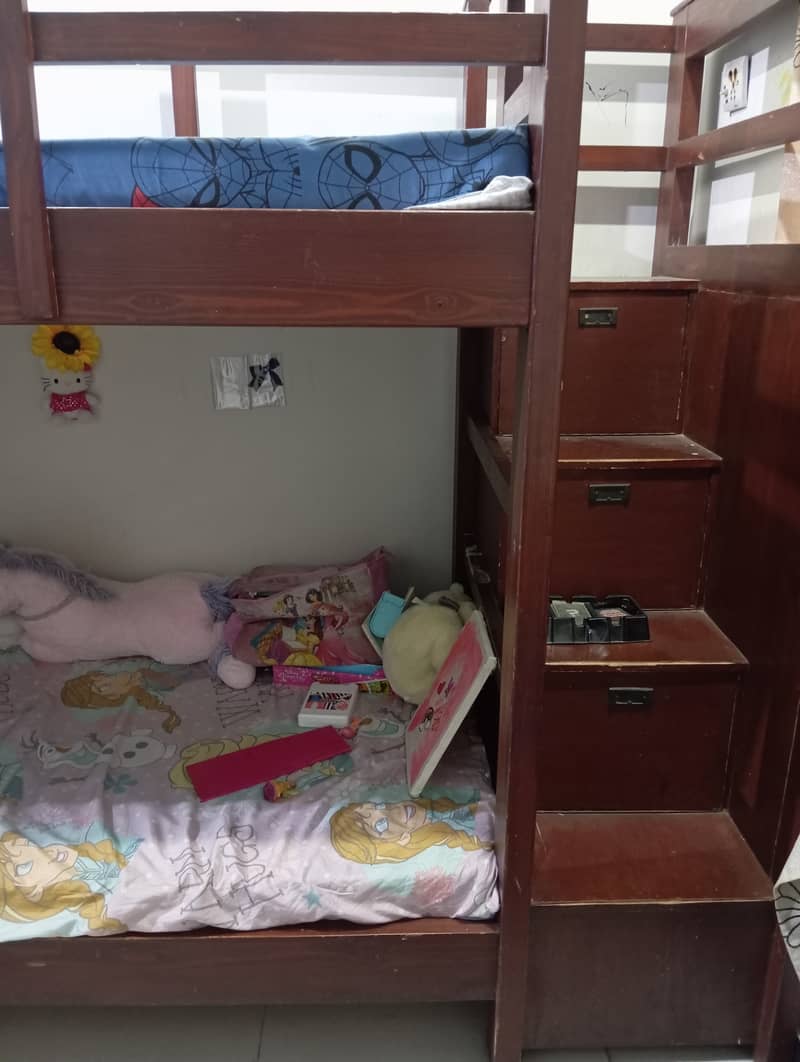 Bunk Bed Pure Solid Wooden 5