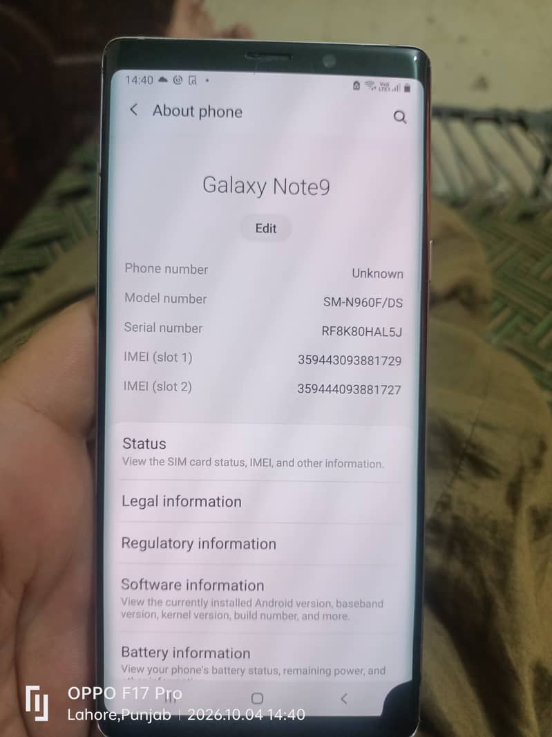 Samsung Mobile Note 9 1