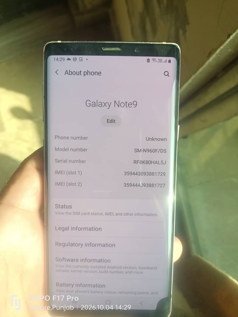 Samsung Mobile Note 9 2