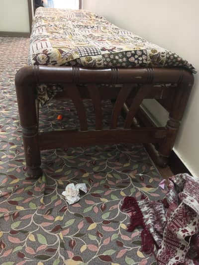 wood Settee