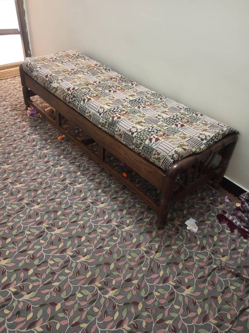 wood Settee 1