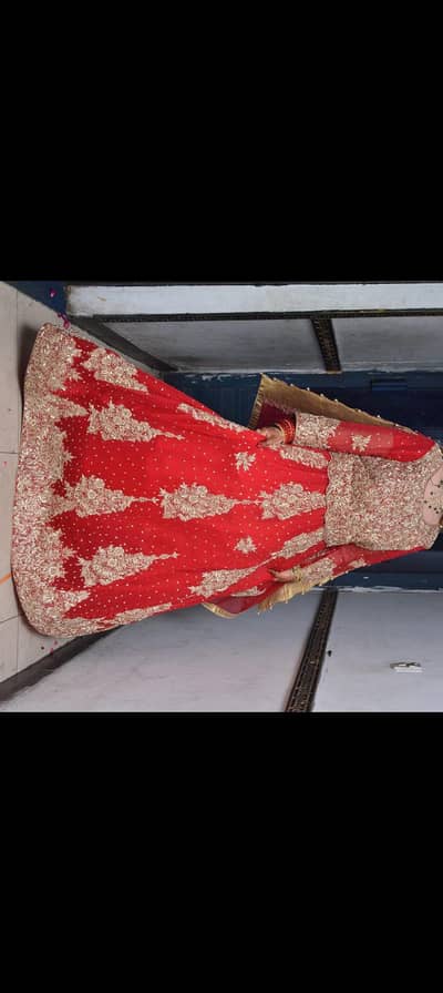 bridal lehenga in deep red color