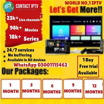 World no1 iptv resellers & tv entertainment platform 03001115462