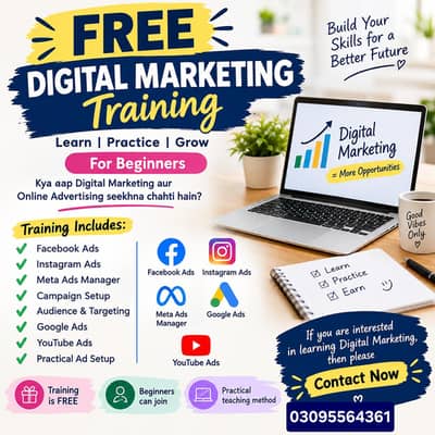 Free Digital Marketing Training – Facebook & Google Ads