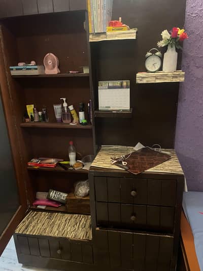 Wooden Dressing Table + Storage Cabinet | Used Furniture