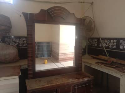 Wooden Dressing Table with Mirror & Storage Drawers for Sale